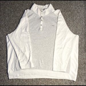 Calvin Klein button up sweatshirt